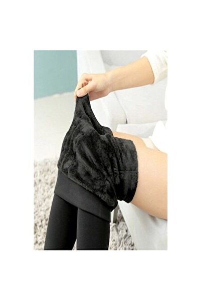 bejamonti chocolate baby kids Colanți de pluș de damă negri - Lenjerie termic...