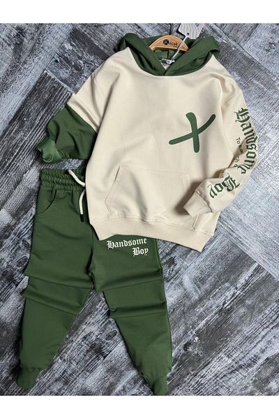 öykümgaleria Hooded 2 Thread Suit Set for Boy