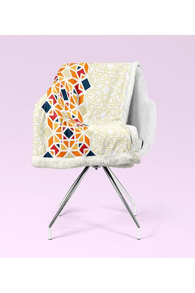 YORKADESIGN Sherpa Patterned Thick Double Tv Blanket