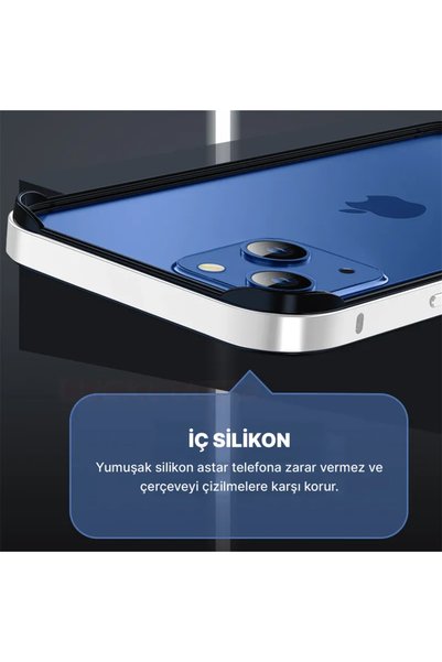 Zebana 14  Uyumlu  Anti-Drop Metal Çerçeve Gold