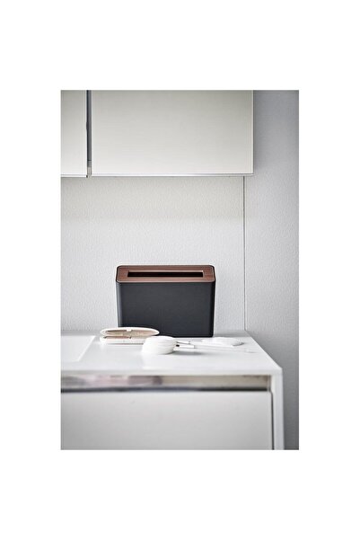 YAMAZAKİ Rin Tezgah Üstü Siyah Çöp Kovası