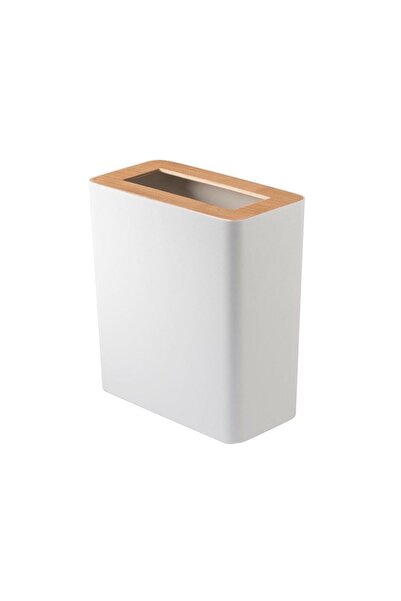 YAMAZAKİ Rin Dikdörtgen Beyaz Çöp Kovası