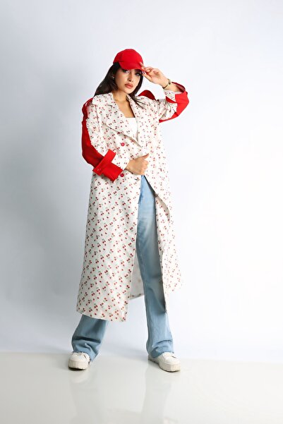 Heggo Tasarım Kadın Trençkot Oversize