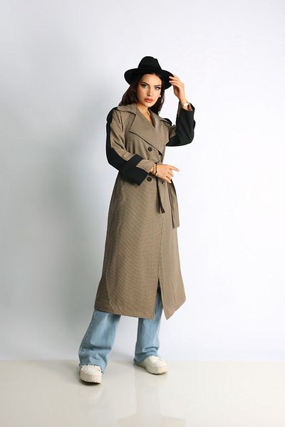 Heggo Oversize Women's Trench Coat - Design