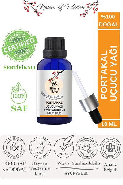Hikona Heka Orange Essential Oil - 100% Natural and Pure, 10 ml