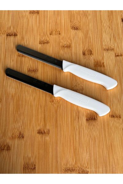 Janset 2 adet paslanmaz Çelik Bıçak solingen beyaz