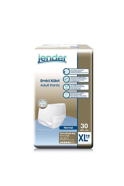 JENDER Panty Diapers Extra Large 30 Pieces 120-160 cm