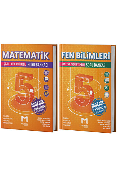 Mozaik Yayınları Mozaik Yayınları 5. Sınıf Matematik Fen Bilimleri Soru Banka...