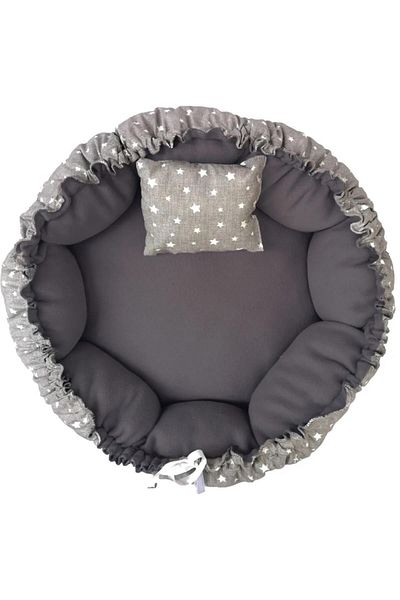 Sdypet Patiderm Double Sided Gray Spanish Model Cat and Dog Bed
