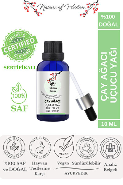Hikona Heka Çay Ağacı Uçucu Yağı (TEA TREE ESSENTİAL OİL) %100 Saf Ve Doğal 1...