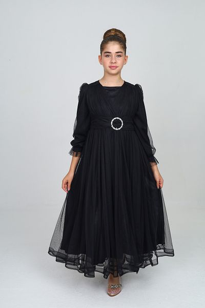 Asortix Μακρύ βραδινό φόρεμα Hijab - Φόρεμα για νεαρά κορίτσια και παιδιά