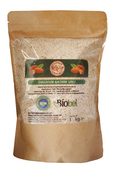 İNCETEN ÇİFTLİĞİ Organik Sertifikalı Badem Unu - 1000Gr - İnceten Çiftliği
