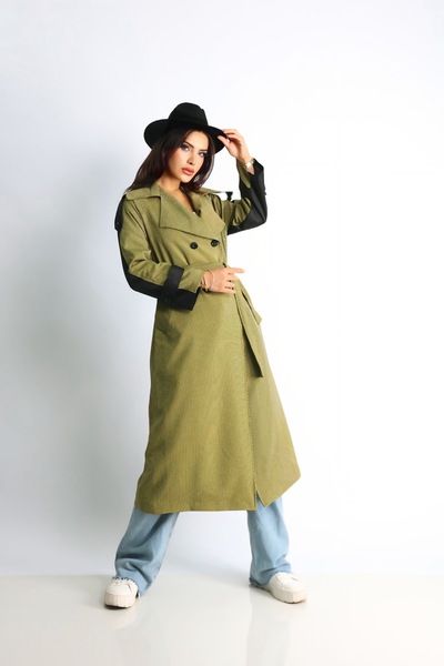 Heggo Tasarım Kadın Trençkot Oversize