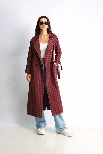 Heggo Oversize Women's Trench Coat - Design