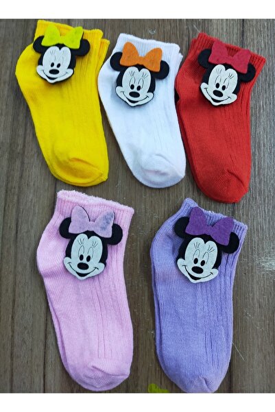 ÖZKARDEŞLER BABY Bebek Patik Çorap Keçe Fükürlü 5 Li