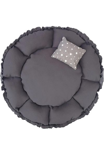 Sdypet Patiderm Double Sided Gray Spanish Model Cat and Dog Bed