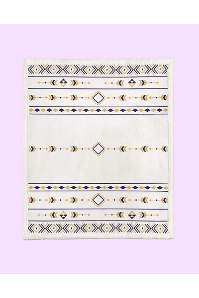 YORKADESIGN Sherpa Patterned Thick Tv Blanket