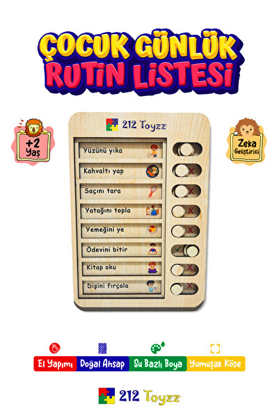 Çocuk Günlük Rutin Listesi