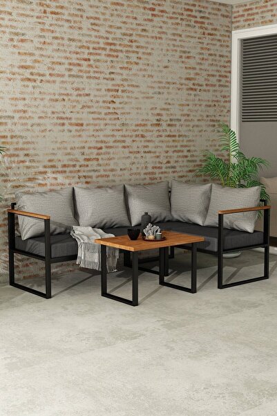 Woodesk Nature Bahçe Köşe Koltuk Sehpa