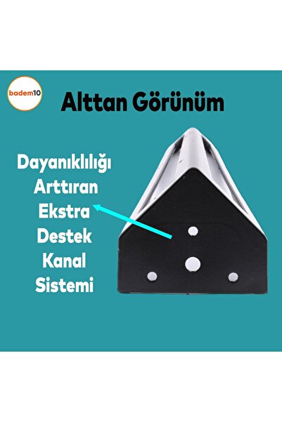 Badem10 Ovit Metal Negru 14 Cm Mobilier Canapea Consolă Tv Unități Riser Picior Picioare 4 Buc