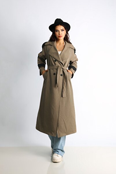 Heggo Tasarım Kadın Trençkot Oversize