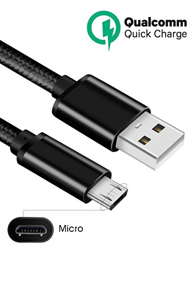Beatitude Tüm Modeller 1.Nesil Android Uyumlu Micro Usb Hızlı Şarj Cihazı Kablosu Data Aktarım Şarz Kablo
