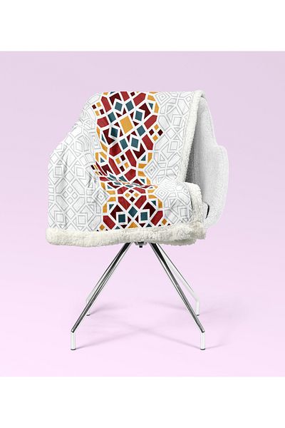 YORKADESIGN Sherpa Patterned Thick Tv Blanket
