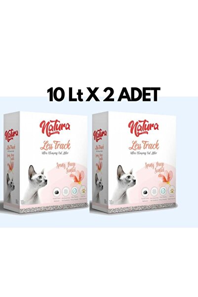 natura Less Track Bahar Esintili Ultra Topaklaşan Aktif Karbonlu Doğal Kedi K...