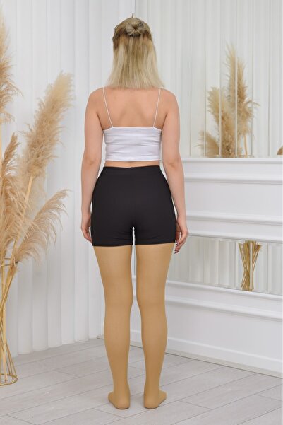 Sh Mağazacılık Winter - Nude Fleece Woven Thin Pantyhose