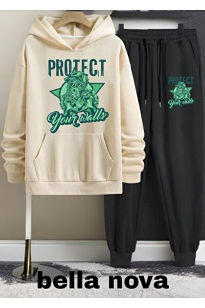 bellanova - Σετ φούτερ με κουκούλα με κουκούλα με 3 κλωστές