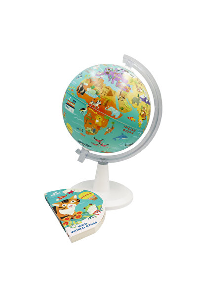 Gürbüz Yayınları 20cm My Wild World Küre + İlk Atlas (20 Cm My Wild World Globe + First Atlas)