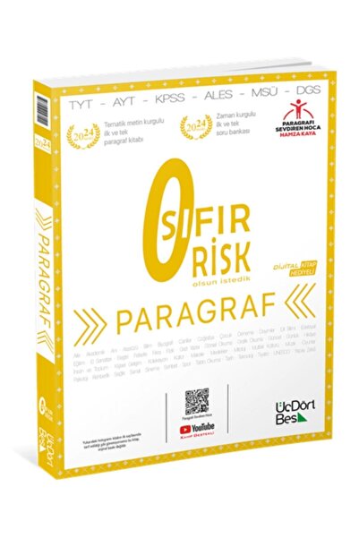 Üç Dört Beş Yayıncılık 345 - Paragraf Sıfır Risk