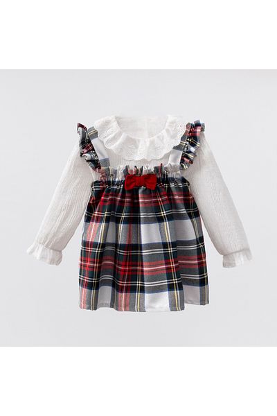 Cumino Honey Plaid Patterned Baby Girl Razor