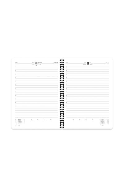 KESKİN COLOR Keskin Color 2024 17*24 Spiral Daily Agenda - Blue