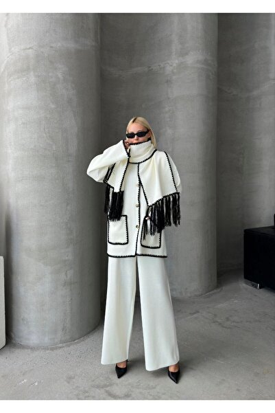 Butik Kendinden Atkılı Premium Kalite Triko Takım