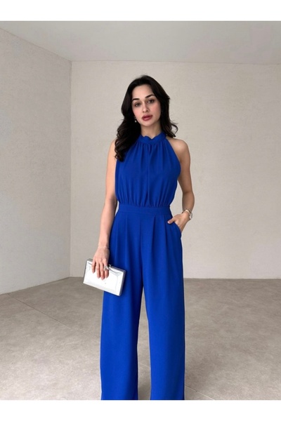 Afiş Butik Сакс Маві Піліселі Халтер Яка Тулум