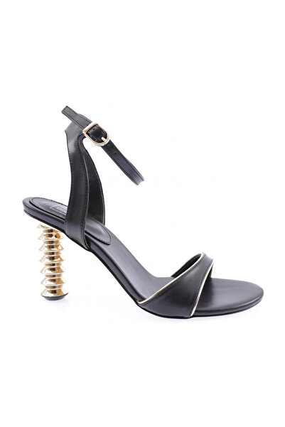 DGN 6240-22Y Women's Blunt Toe Asymmetrical Strappy Ankle Heeled Shoes