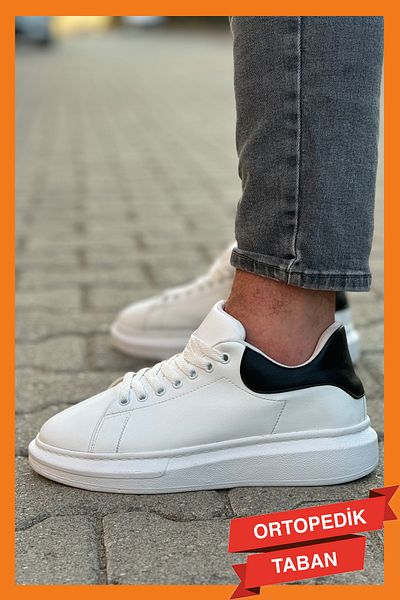 Luis Toronto CASUALLT101 Men's White Black Back BT Shoes