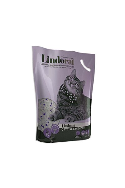 Lindo Cat ليندوكات كريستال برائحة اللافندر، سيليكاجيل، 5 لتر