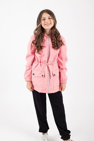 Pafim 4-13 Years Ribbed Hooded Seasonal Girl's Raincoat