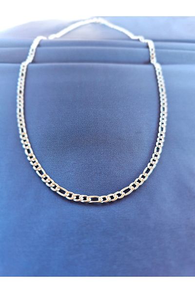 stainles steel Men's Steel Necklace - Figaro Model