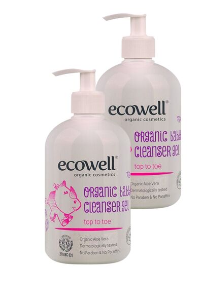 Ecowell Organik Bebek Temizleme Jeli 2'li