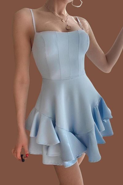 lovebox Mini rochie de bal cu volan - rochie de întoarcere