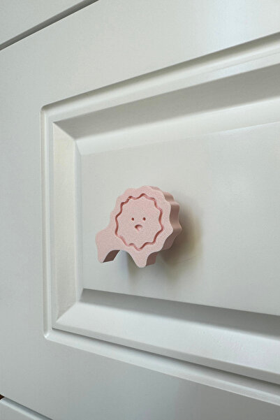 Pomerol Mâner pentru dulap Pink Lion - Mâner de mobilier drăguț și durabil pentru camera copiilor, bucătărie și baie, MânerD