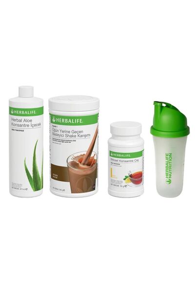 Herbalife Başlangıç Seti 6 1 Çikolatalı Shake + Limon 50gr Çay + Aloe Içecek ...