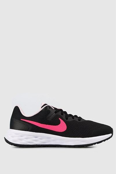 Nike Revolution 6 (Gs) Dd1096-007 Black Women's Running Shoes