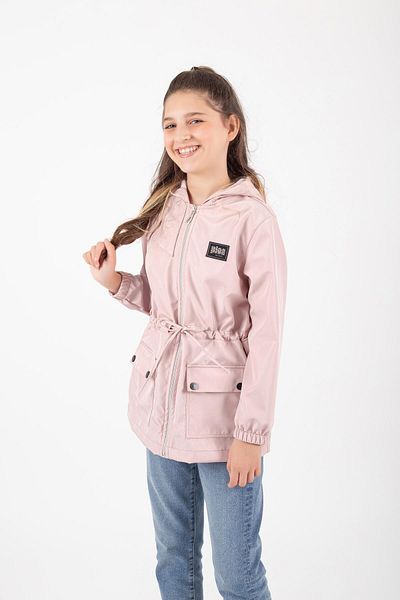 Pafim 4-13 Years Ribbed Hooded Seasonal Girl's Raincoat
