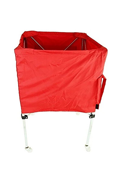 AVESSA Top Arabası Aleminyum Kasa Tekerlekli Kırmızı