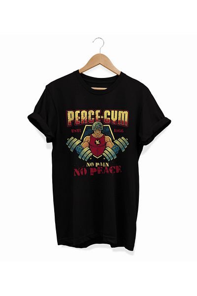 remonz Βαμβακερό μπλουζάκι με στάμπα Peacemaker - Crew Neck, Large Size