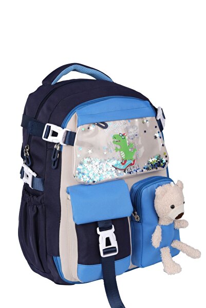 Relaxion Rlx-1463-1464 Erkek Çocuk İlk Okul Çantası Sırt Çantası LACİVERT